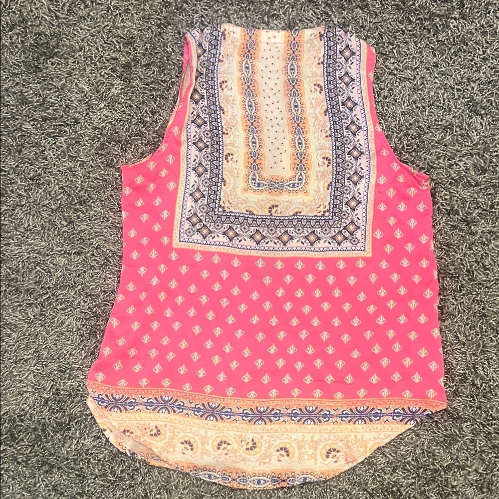 Brixton Ivy Women’s Sleeveless Boho Print Blouse Size Small - Picture 7 of 10